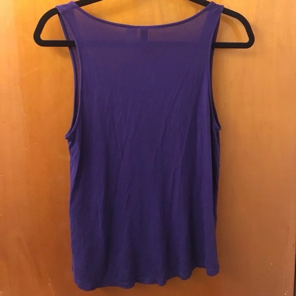 Purple High-Low Tank - Picture 2 of 4